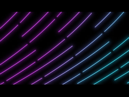 Purple Teal Big Curves Glow