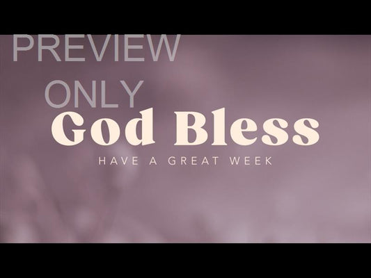 Be Still Still God Bless