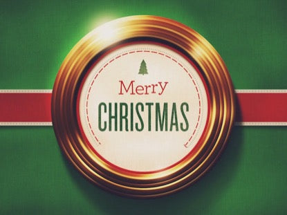 Golden Rings Merry Christmas