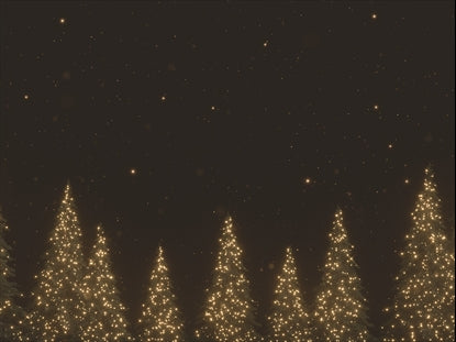 Christmas Gold Pinetrees