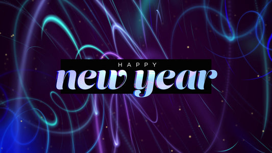Fractal Glow: Happy New Year 01 Still