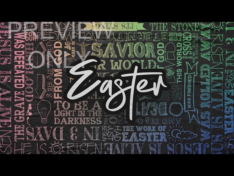 Handwritten Easter Title Still