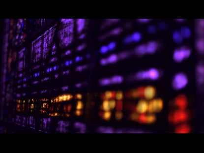 Stained Glass Purple Gold