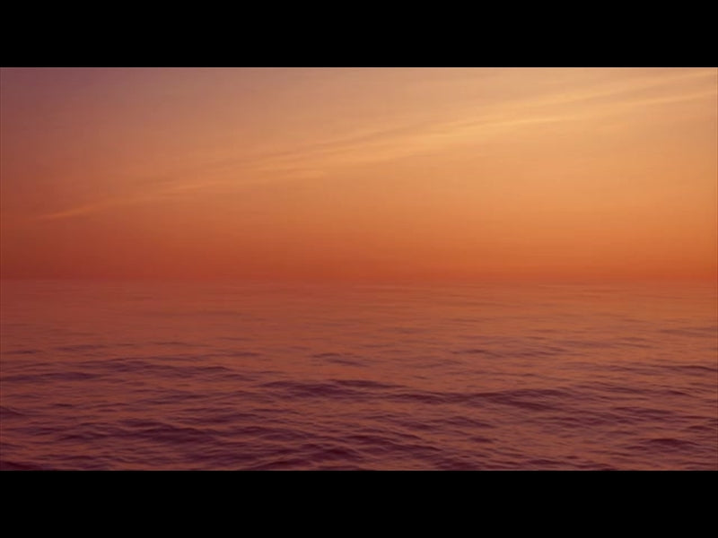 Seascape Red Orange Haze