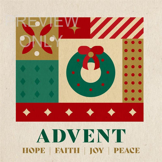 Advent Hope Faith Joy Peace Social Graphic