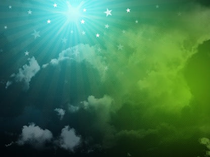 Star Clouds Green