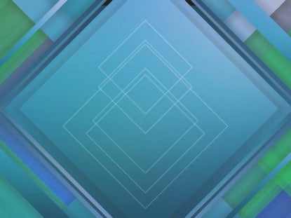 Abstract Squares Blue