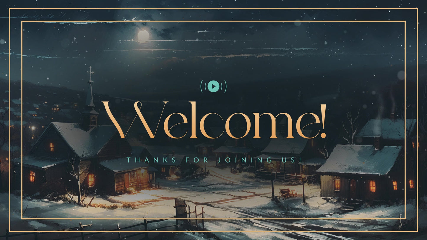 Christmas Villages Welcome Stream Still