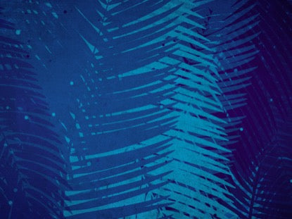 Palm Sunday Watercolors Blue