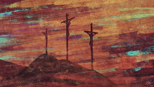 Easter Brush Crosses Colored