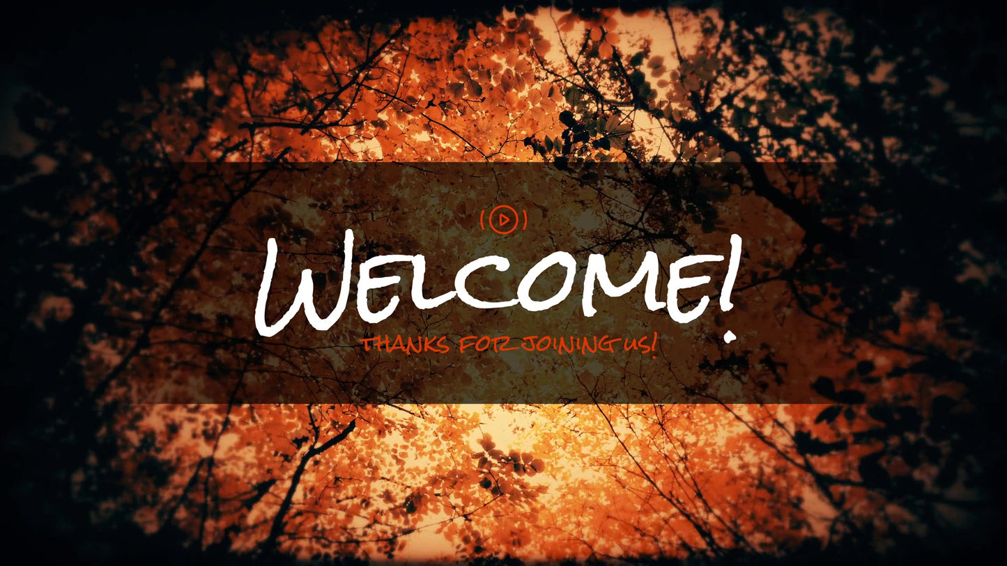 Autumn Fire Welcome Stream Still