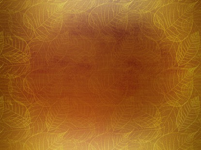 Gold Leaves Orange Motion