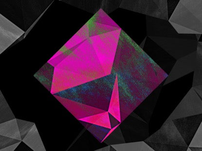 Pink Diamond On Bw