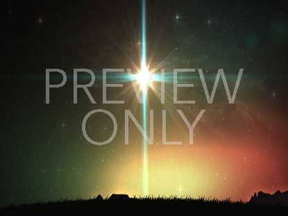 Christmas Nativity Large Star Landscape