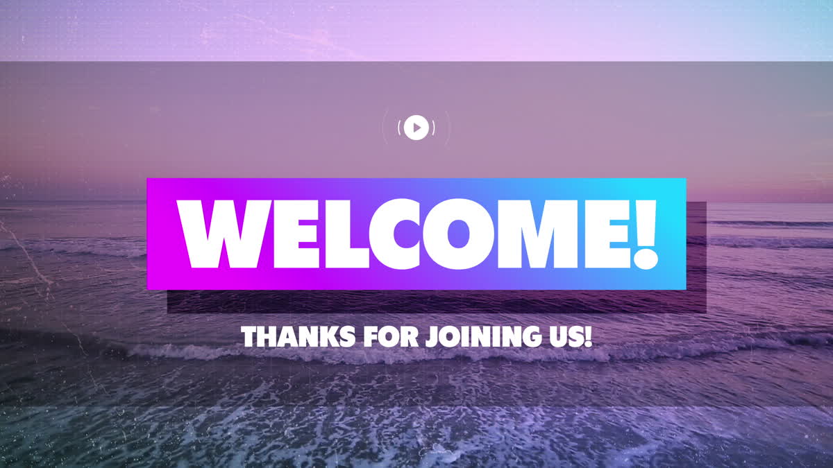 Summer Ocean Welcome Stream