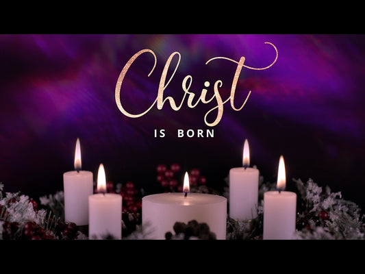 Advent Wreath Christ Is Born