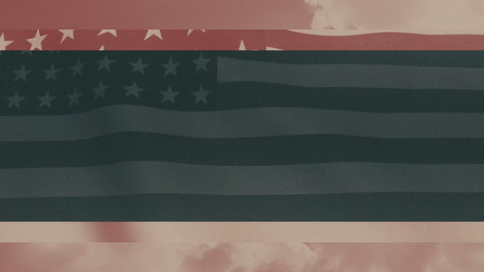 Vintage Waving American Flag 01