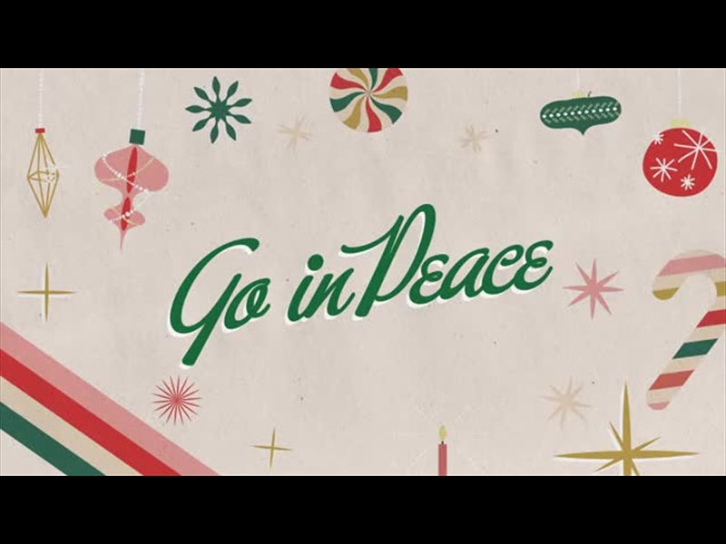 Vintage Christmas Go In Peace