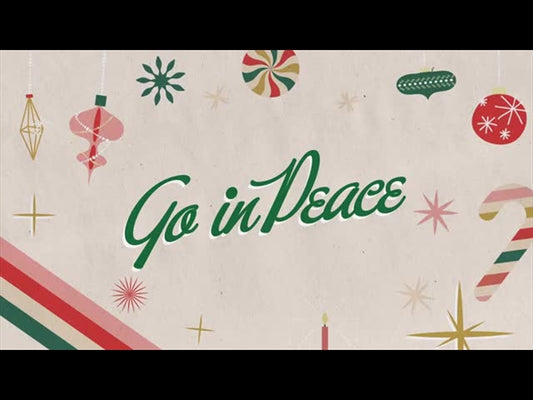 Vintage Christmas Go In Peace