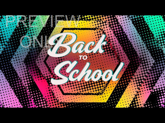 Halftones Gradient Back To School Still