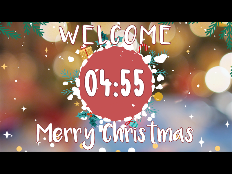 Five Minute Christmas Countdown - Lights And Snow