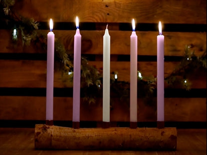 Country Advent Peace Candles