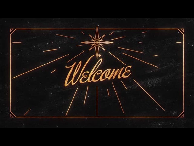 Star Of Wonder Welcome Charcoal