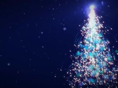 Sparkling Tree Loop Blue
