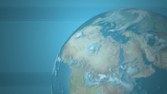 Earth On Blue