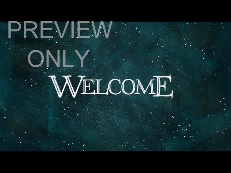 Jeweled Brush Christmas Welcome Still