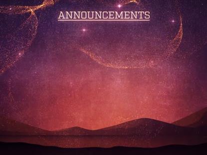 Behold Announcements