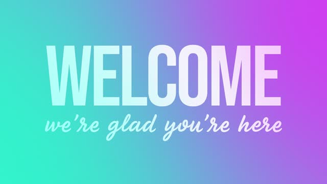 Soft Gradient Welcome