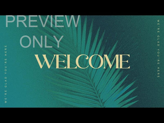 Easter Colors Palm Sunday Welcome Title Still