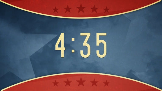 Independence Clouds And Stars Countdown