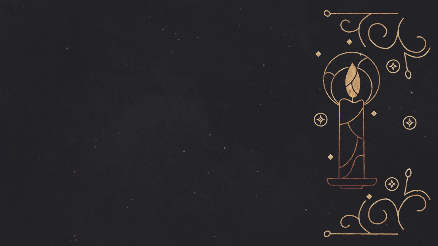 Advent Glitter Candles 1