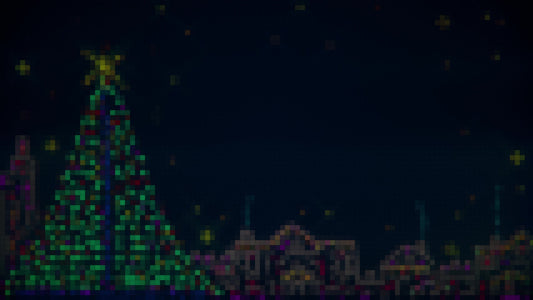 Christmas Lights: Suburbs Pixel Still