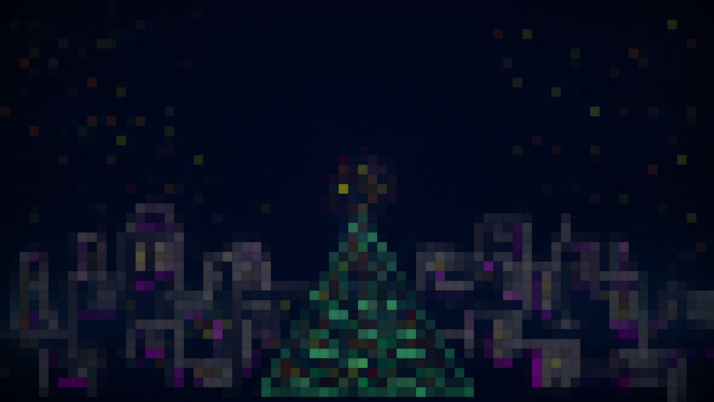 Christmas Lights: City Center Pixel Still