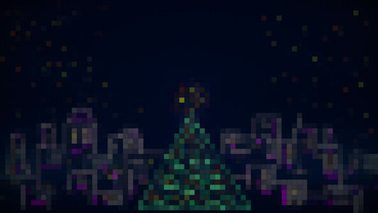 Christmas Lights: City Center Pixel Still