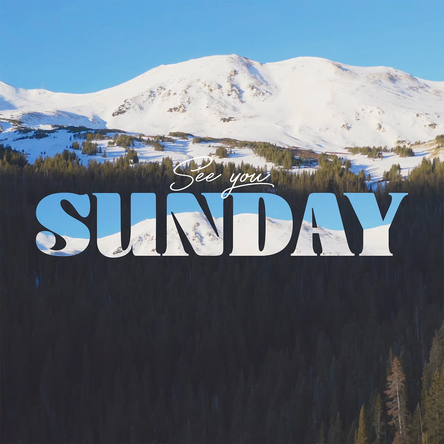 Mountain Snow Sunday