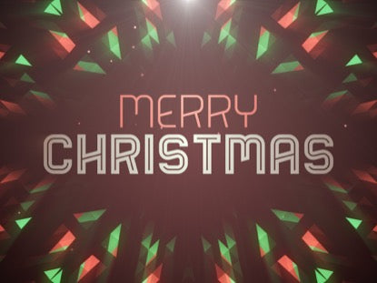 Crystal Patterns Merry Christmas