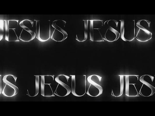 Lttrs Jesus Bw Scroll Blank