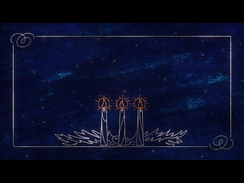 Star Of Wonder 3 Candles Blue