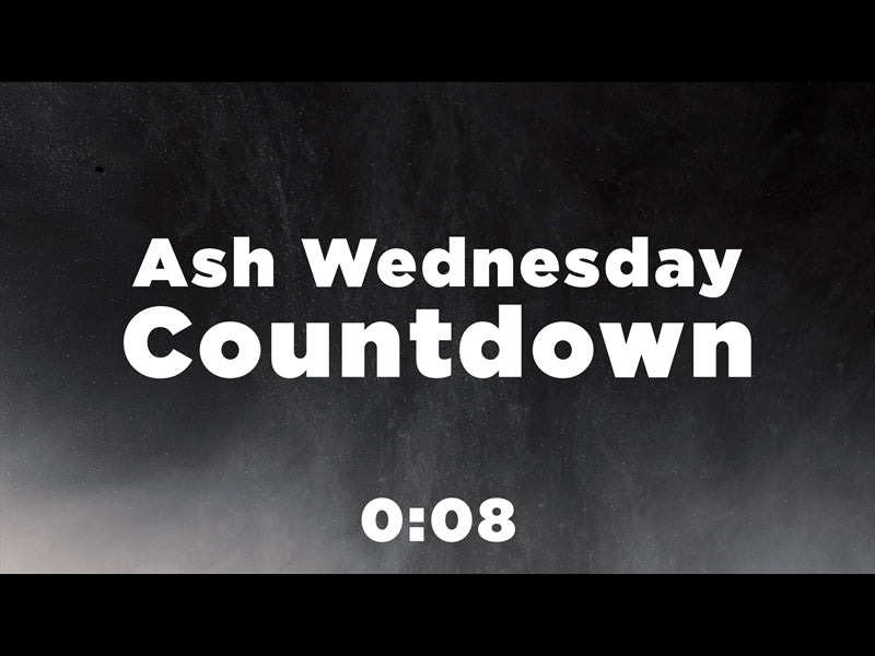 Ash Wednesday Countdown