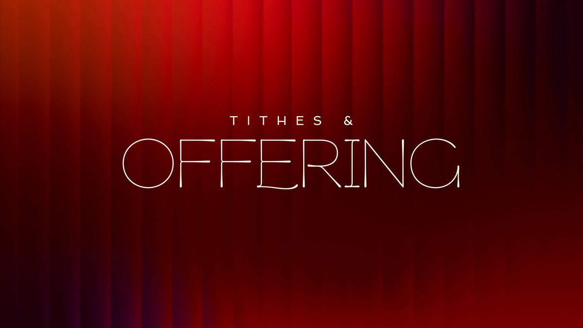 Gradient Glass Tithes Offering