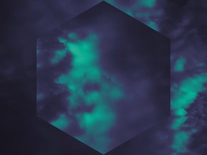 Purple And Teal Clouds Geo