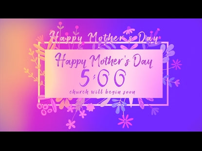 Mother's Day Floral Gradient Countdown