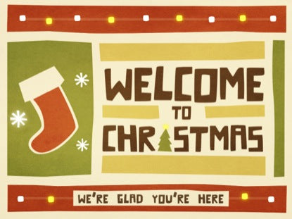 Christmas Cutout Welcome