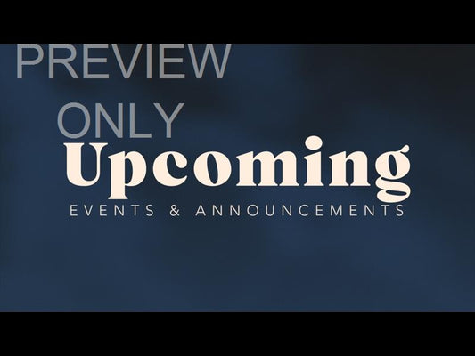 Be Still Still Upcoming