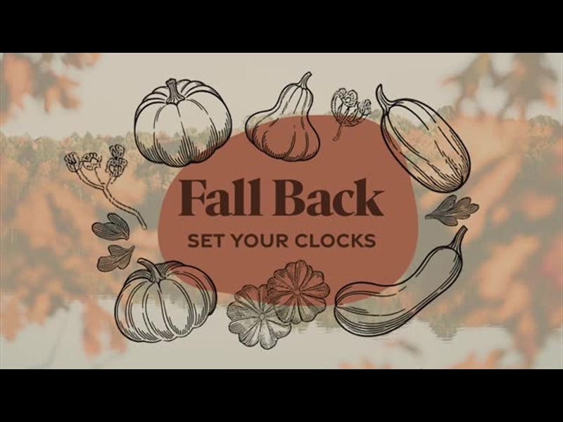 Line Art Autumn Fall Back