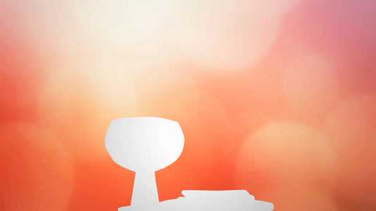 Spring Bokeh Communion Blank